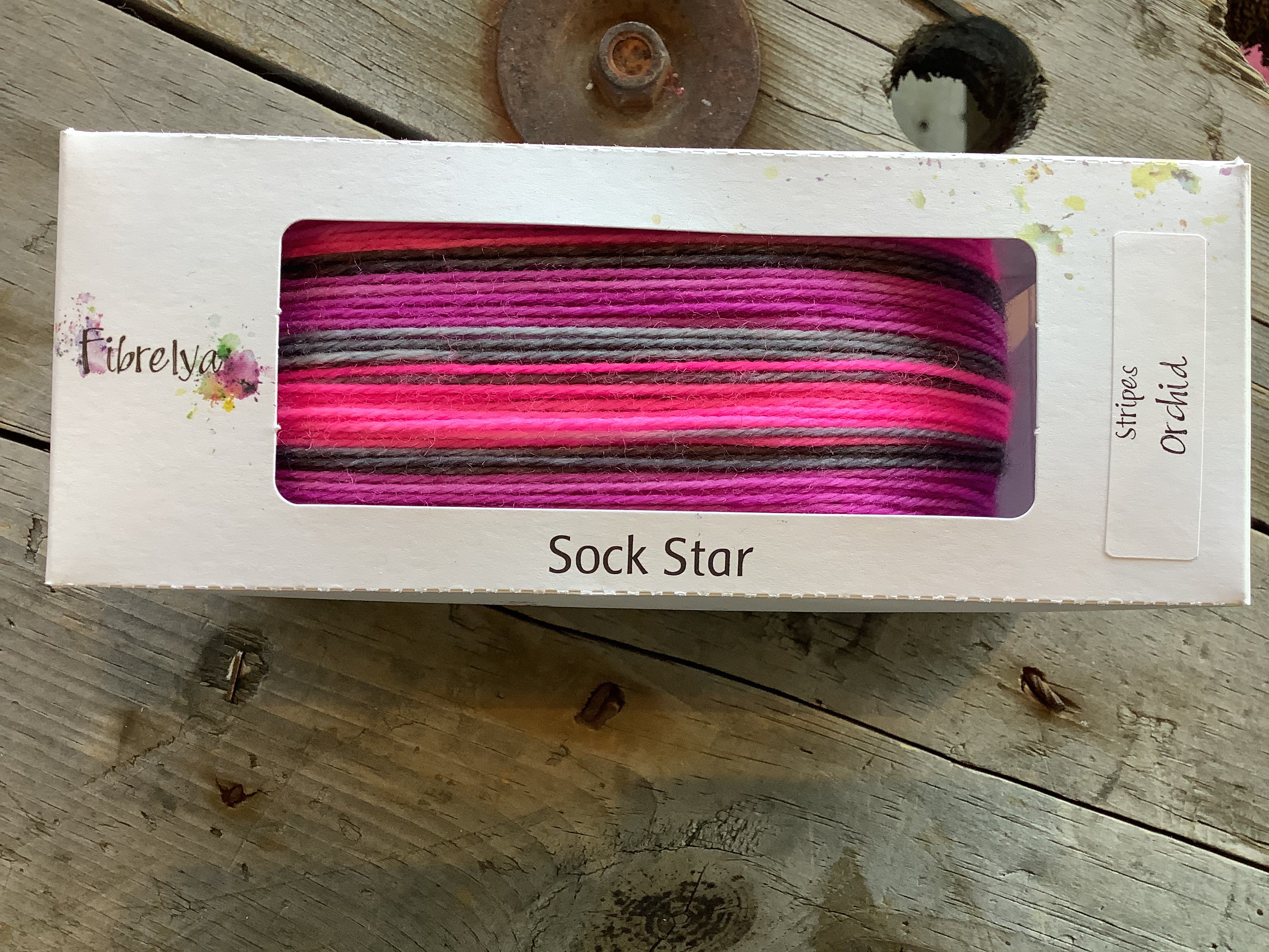 Sock Star - Stripes - Orchid