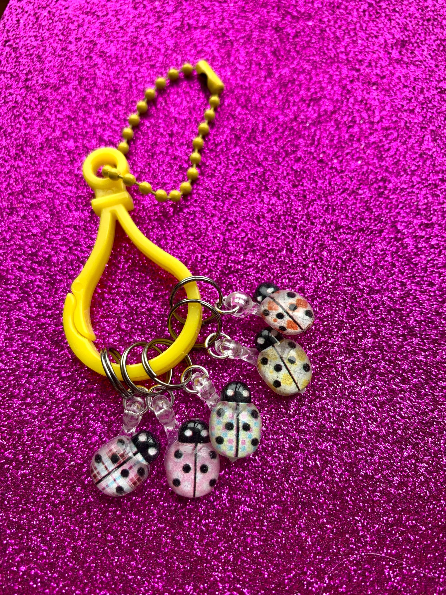 Marqueurs de mailles Coccinelles à motifs