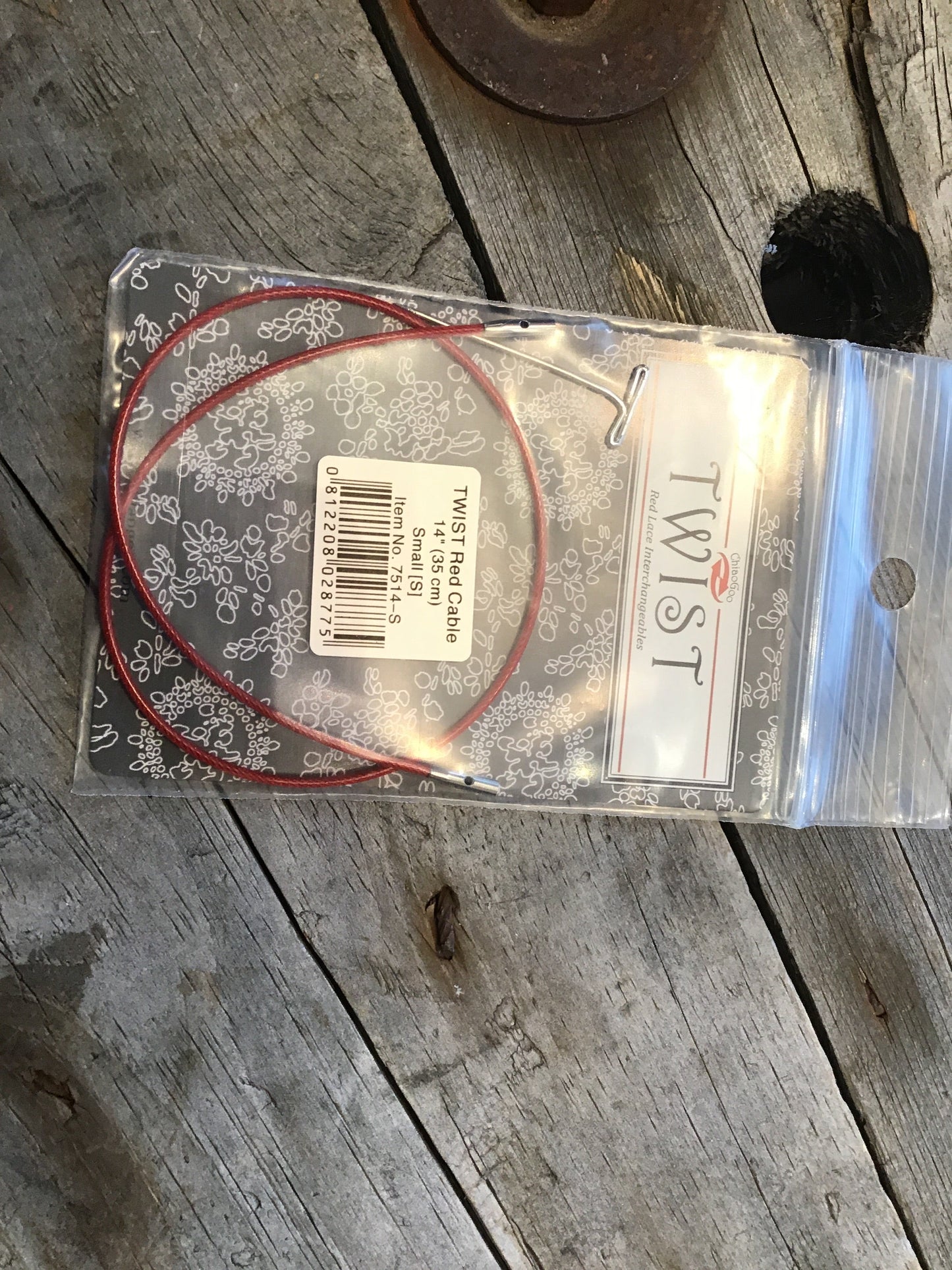 Câbles pour aiguilles circulaires interchangeables CHIAOGOO TWIST Red lace circular needles cables