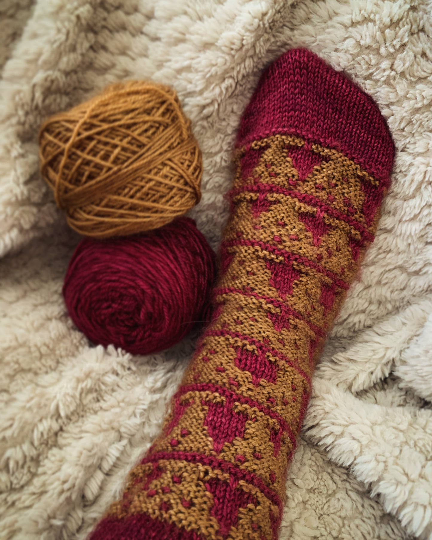 Kit - Pines & Needles Socks par Winter’s weather knits