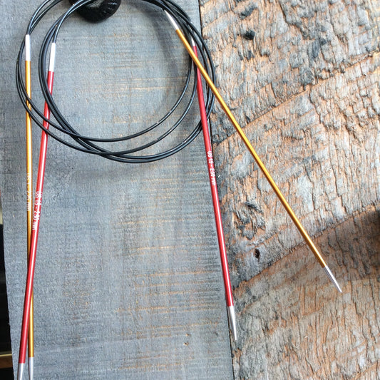 Knit Pro -(Knitter’s Pride) - Zing - aiguilles circulaires fixes 32" en aluminium/ aluminum fixed circular
