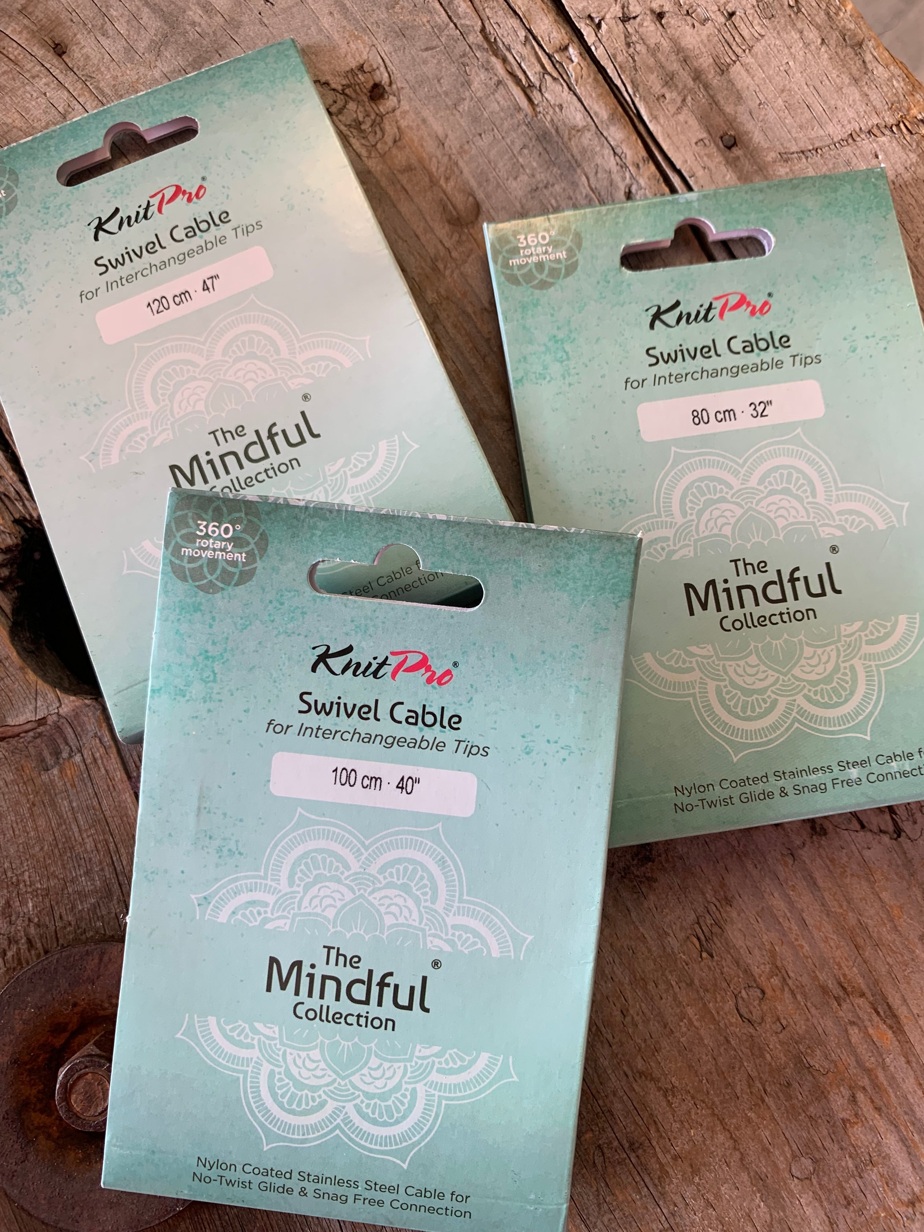 Knit Pro - Mindful - Câbles SWIVEL pour aiguilles circulaires interchangeables
