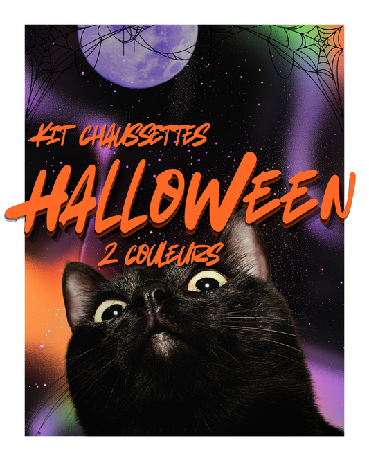 Kit - Chaussettes Halloween - 2 couleurs