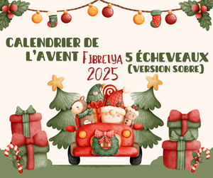 5 écheveaux complets - VERSION SOBRE - Calendrier de l’Avent 2025