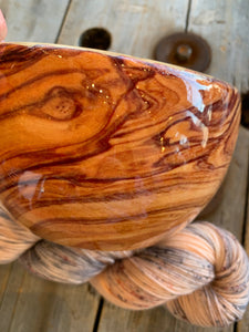 Bols à laine en bois de Pin / Pine  Wood yarn bowl