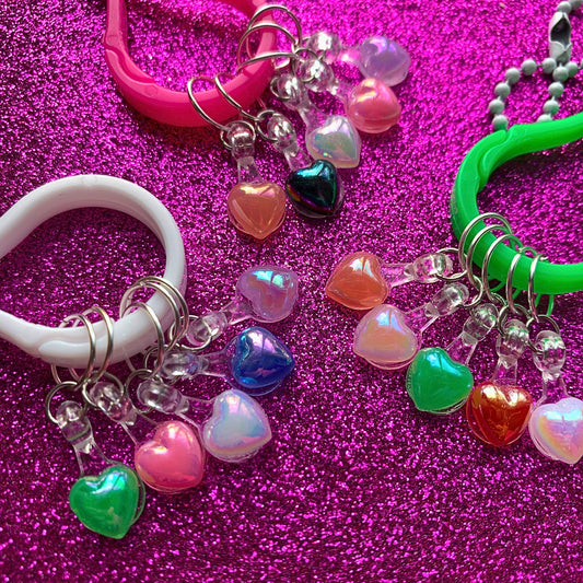 Marqueurs de mailles Cœurs Lustrés