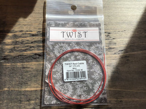 Câbles pour aiguilles circulaires interchangeables CHIAOGOO TWIST Red lace circular needles cables