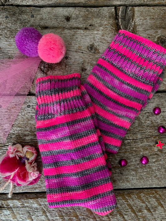 Sock Star - Stripes - Orchid