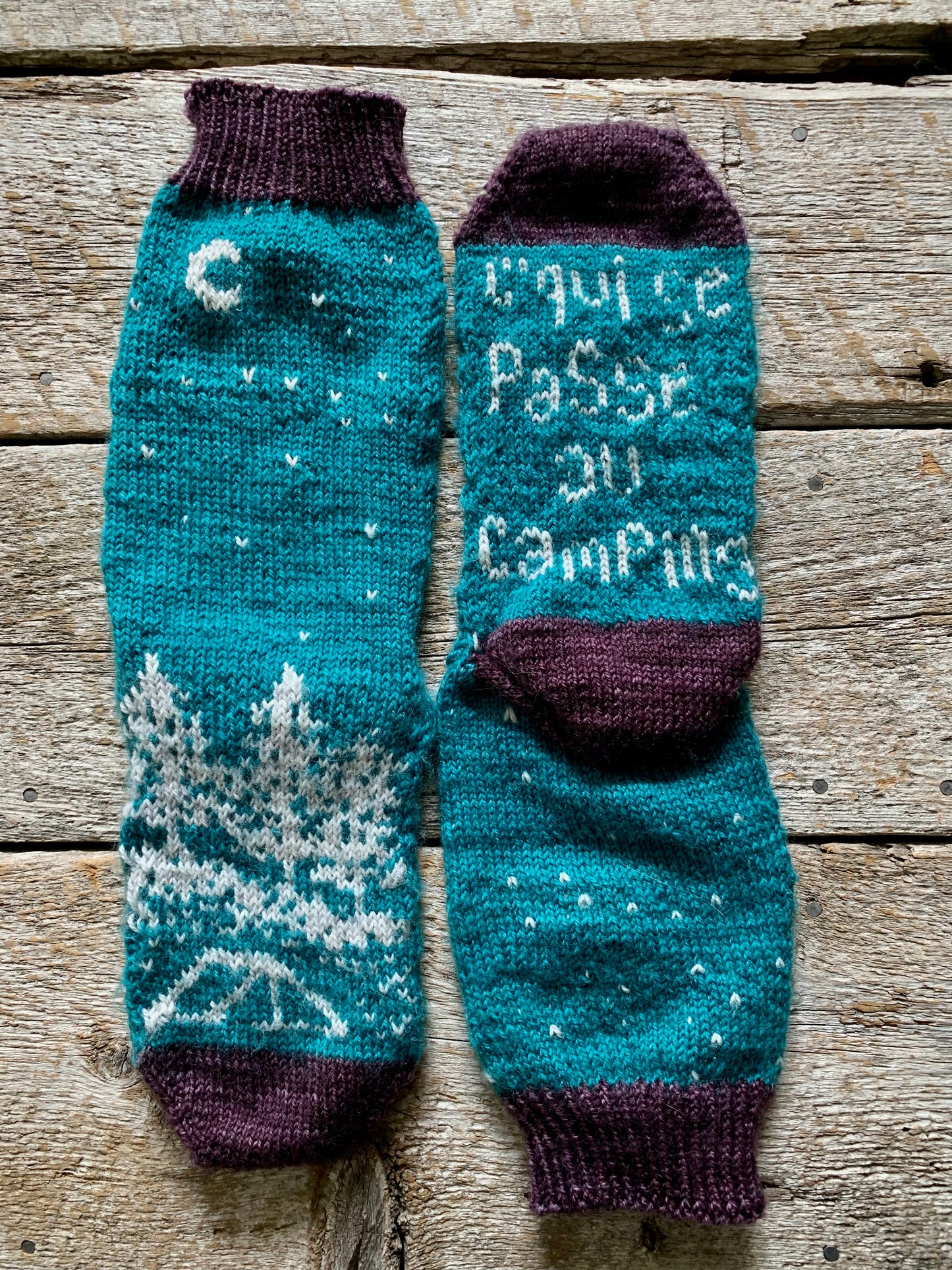 Patron PDF Chaussettes C’qui se passe au camping