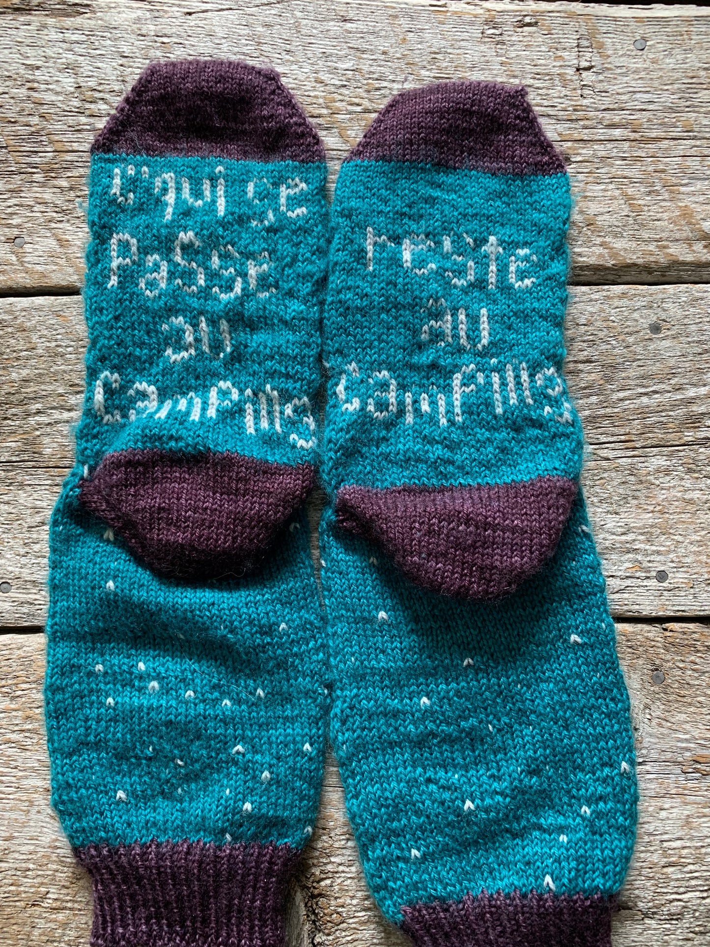 Patron PDF Chaussettes C’qui se passe au camping