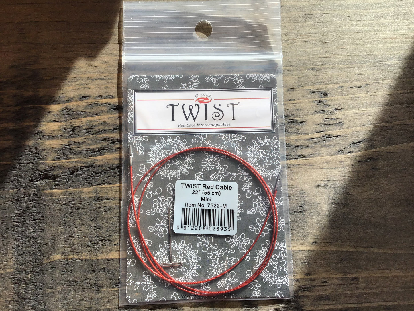 Câbles pour aiguilles circulaires interchangeables CHIAOGOO TWIST Red lace circular needles cables