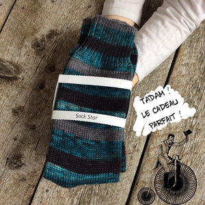 Sock Star - Stripes - Tealy