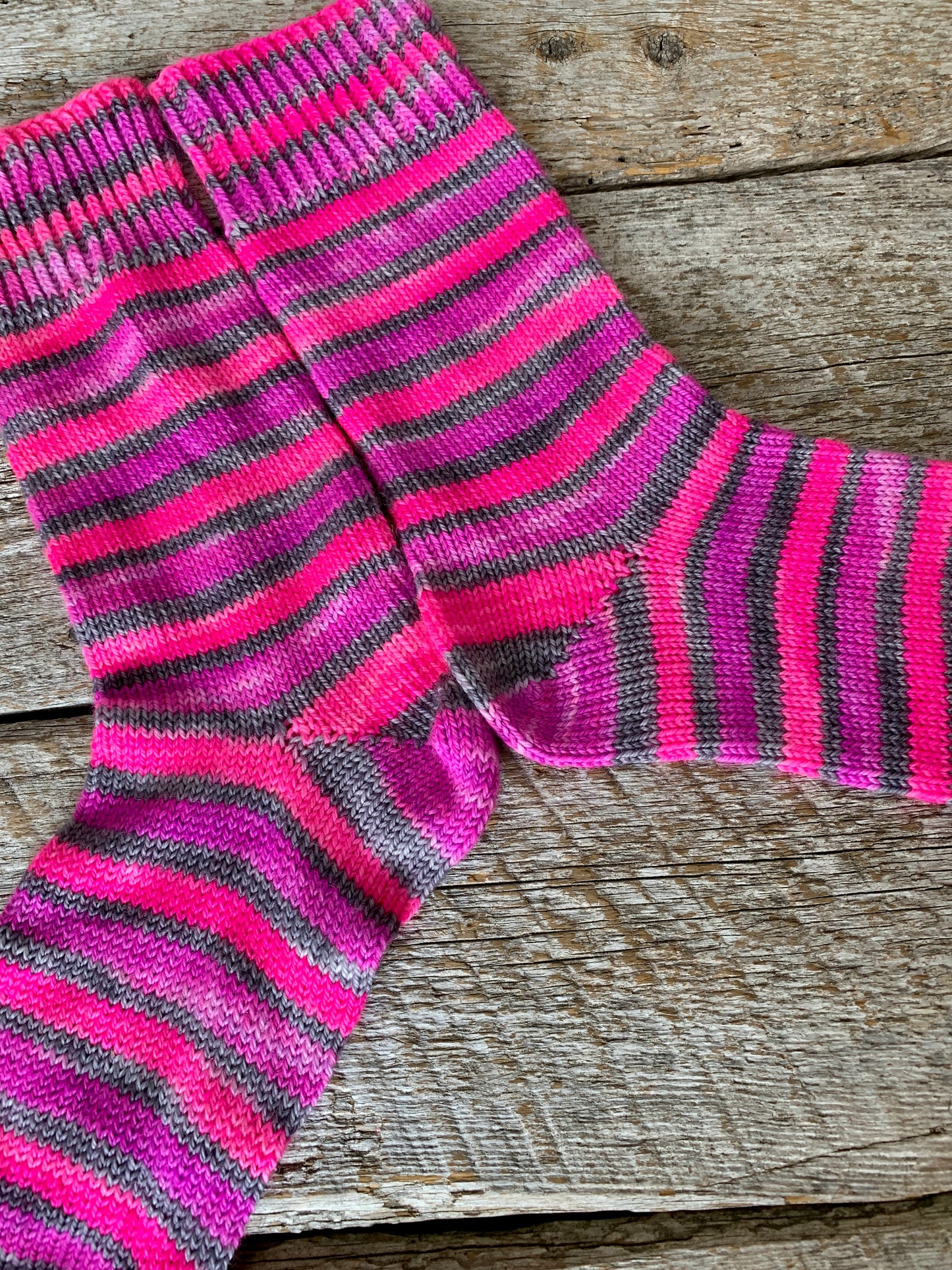 Sock Star - Stripes - Orchid