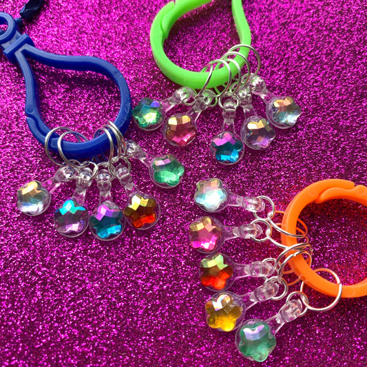 Marqueurs de mailles Fleurs/étoiles