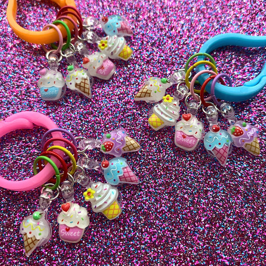 Marqueurs de mailles Cornets & Cupcakes