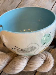 Bols à laine en aluminium Life Happens Yarn Helps / Aluminum yarn bowl