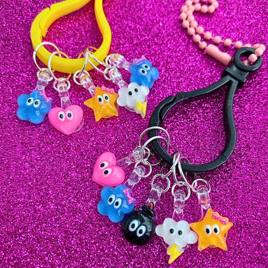 Marqueurs de mailles Nuages, coeurs, étoiles