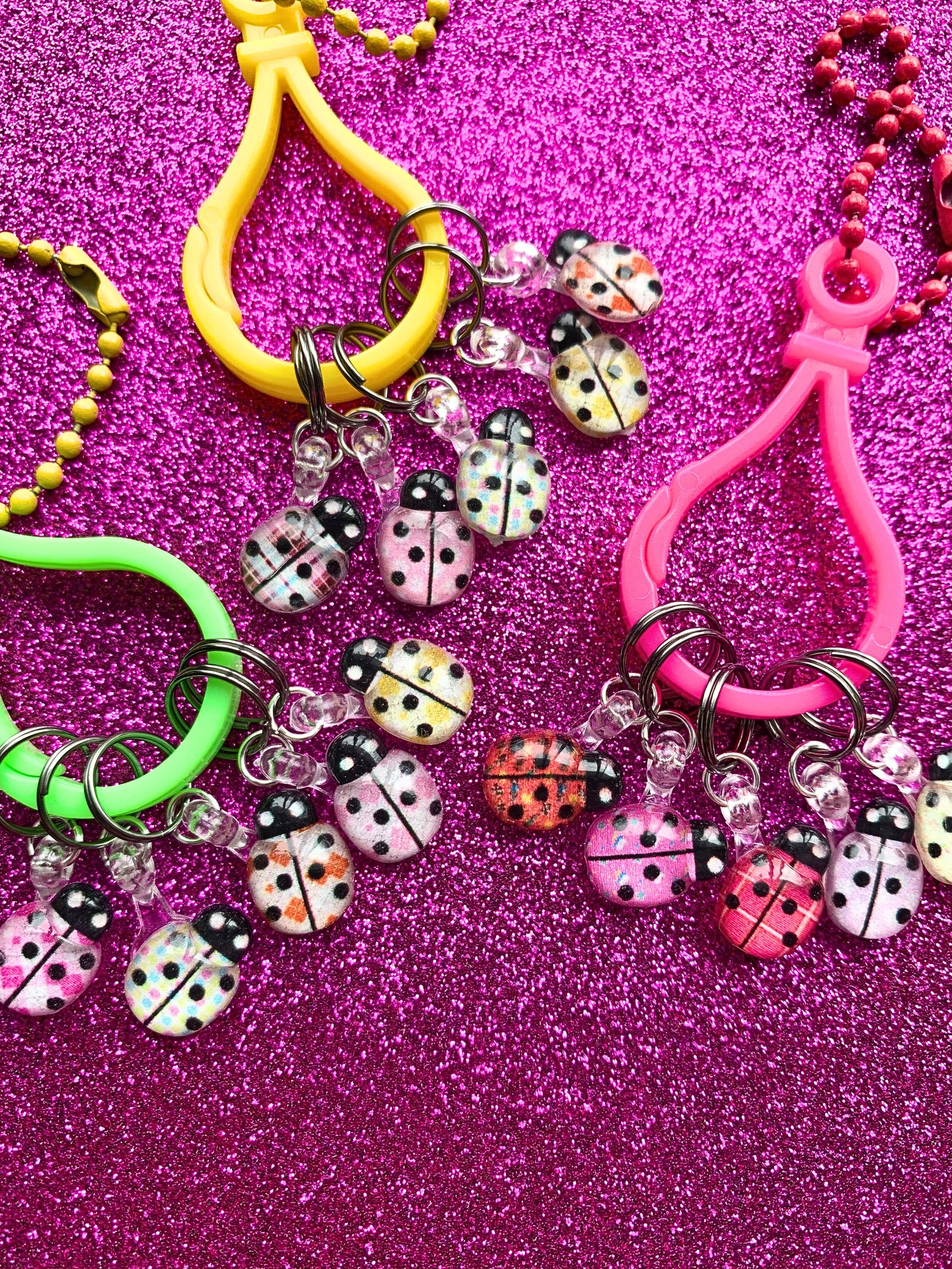 Marqueurs de mailles Coccinelles à motifs