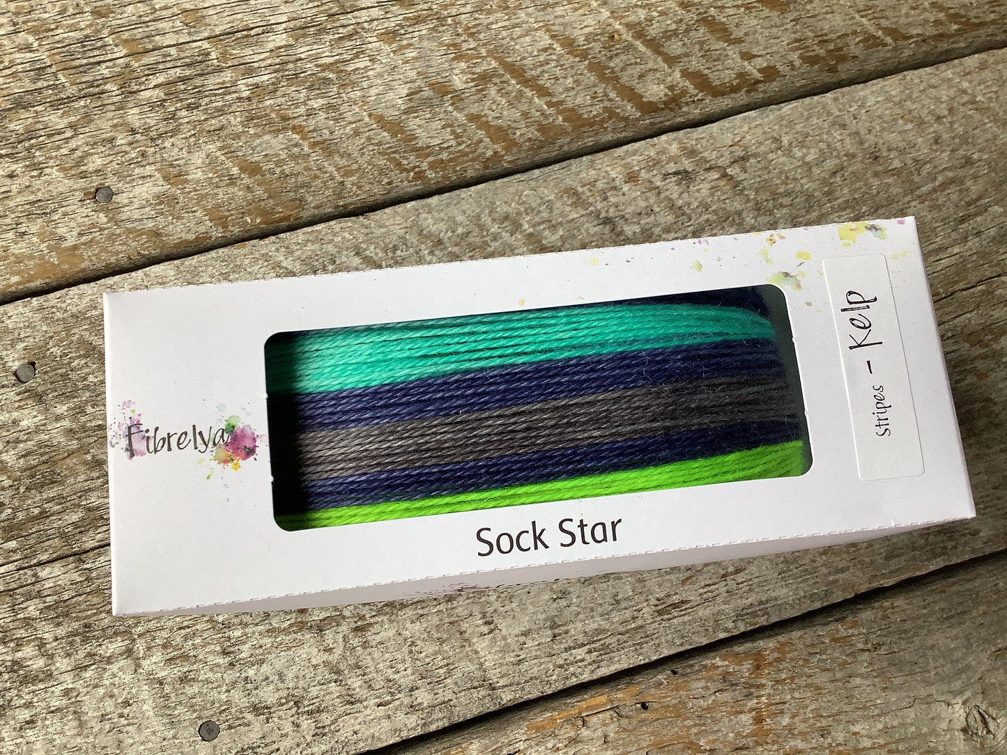 Sock Star - Stripes - Kelp