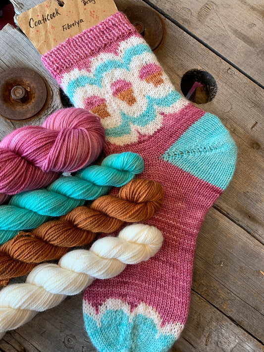 KIT Chaussettes Coaticook par Elyse D’Amours Designs