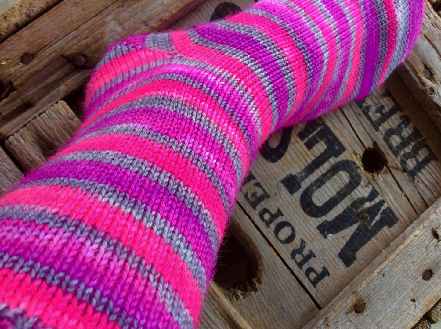 Sock Star - Stripes - Orchid