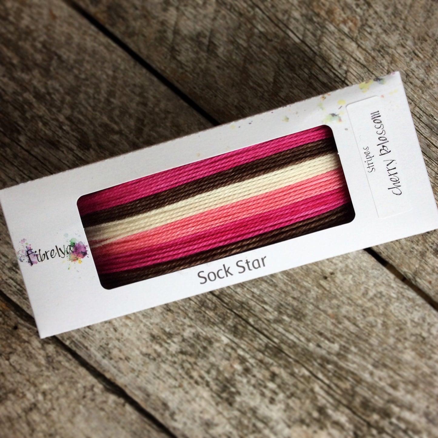 Sock Star - Stripes - Cherry Blossom