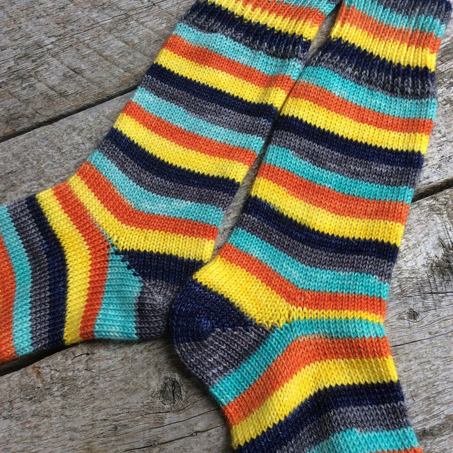 Sock Star - Stripes - Sunset Beach