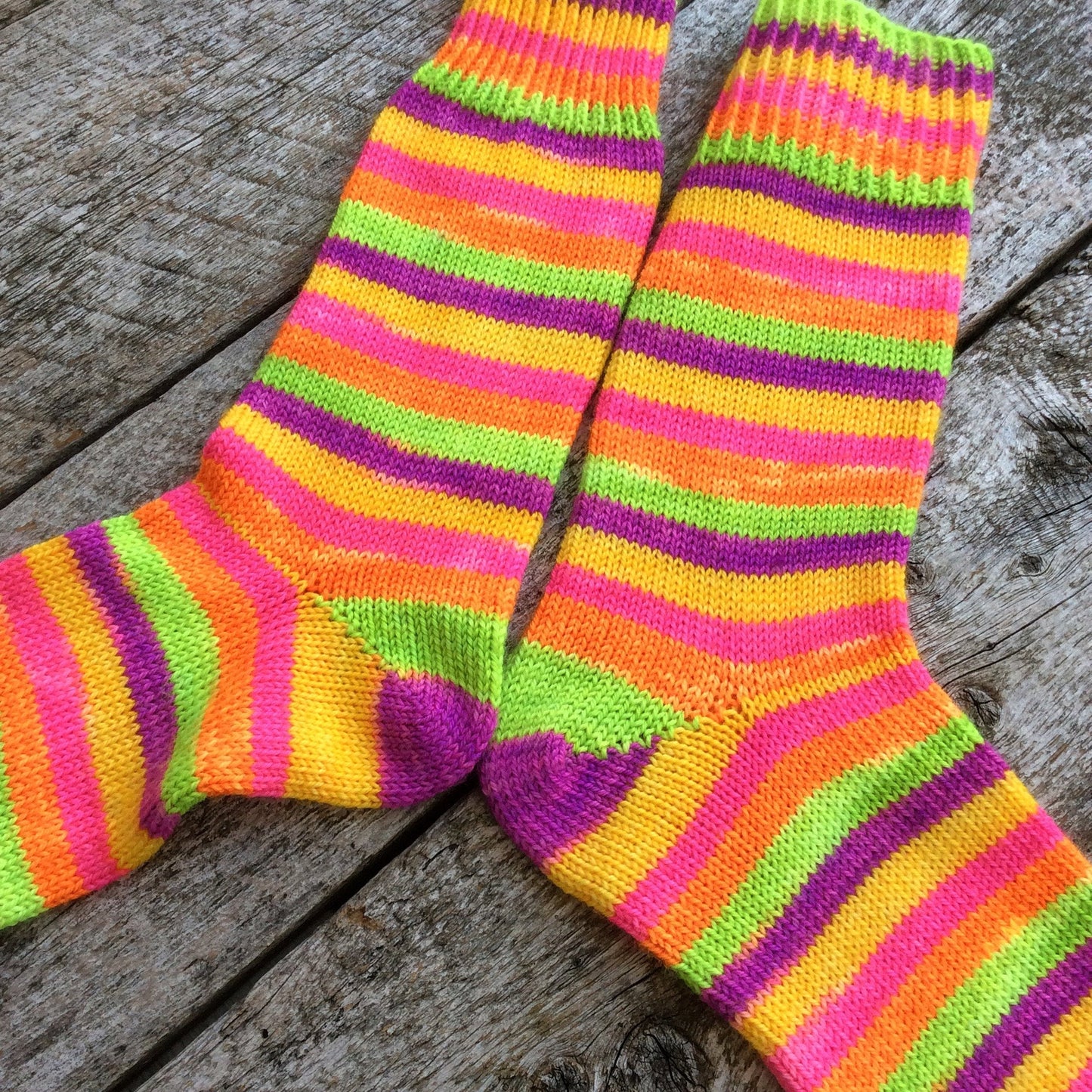 Sock Star - Stripes - Hawaiian Punch