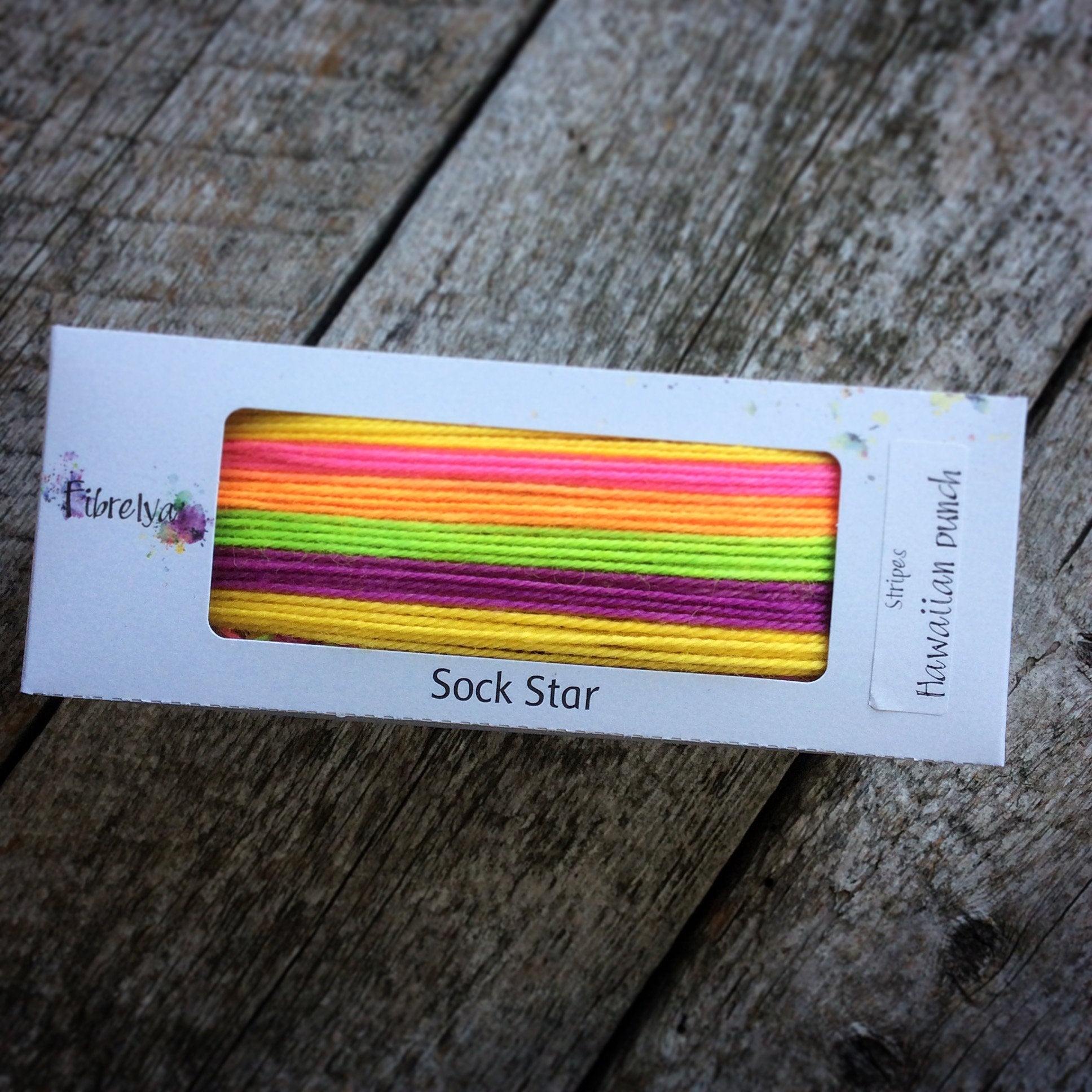 Sock Star - Stripes - Hawaiian Punch
