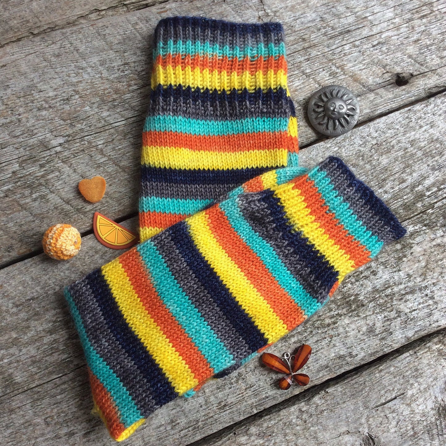 Sock Star - Stripes - Sunset Beach