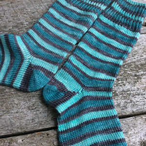 Sock Star - Stripes - Tealy