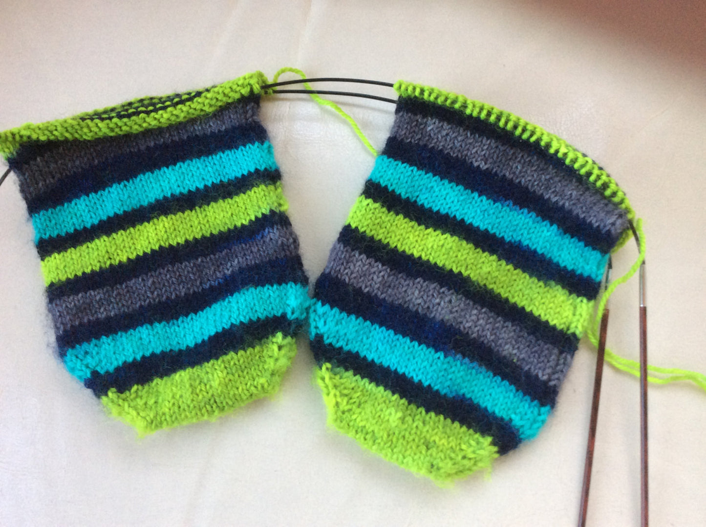 Sock Star - Stripes - Kelp