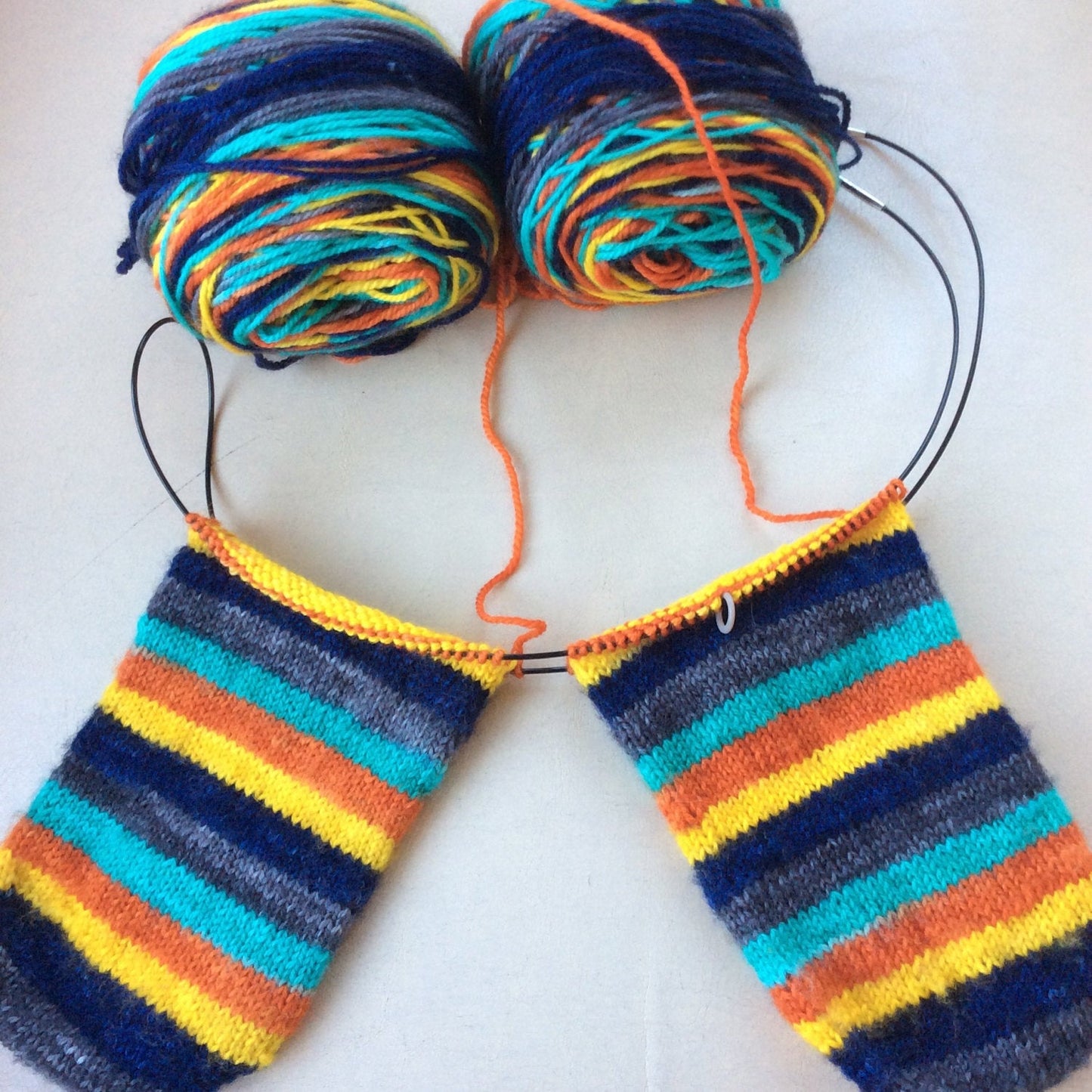 Sock Star - Stripes - Sunset Beach