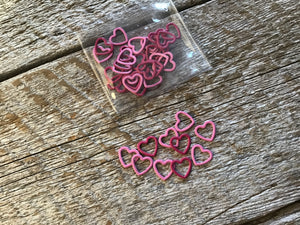Knitter’s Pride - Marqueurs de mailles coeurs metalliques / Metallic hearts stitch markers