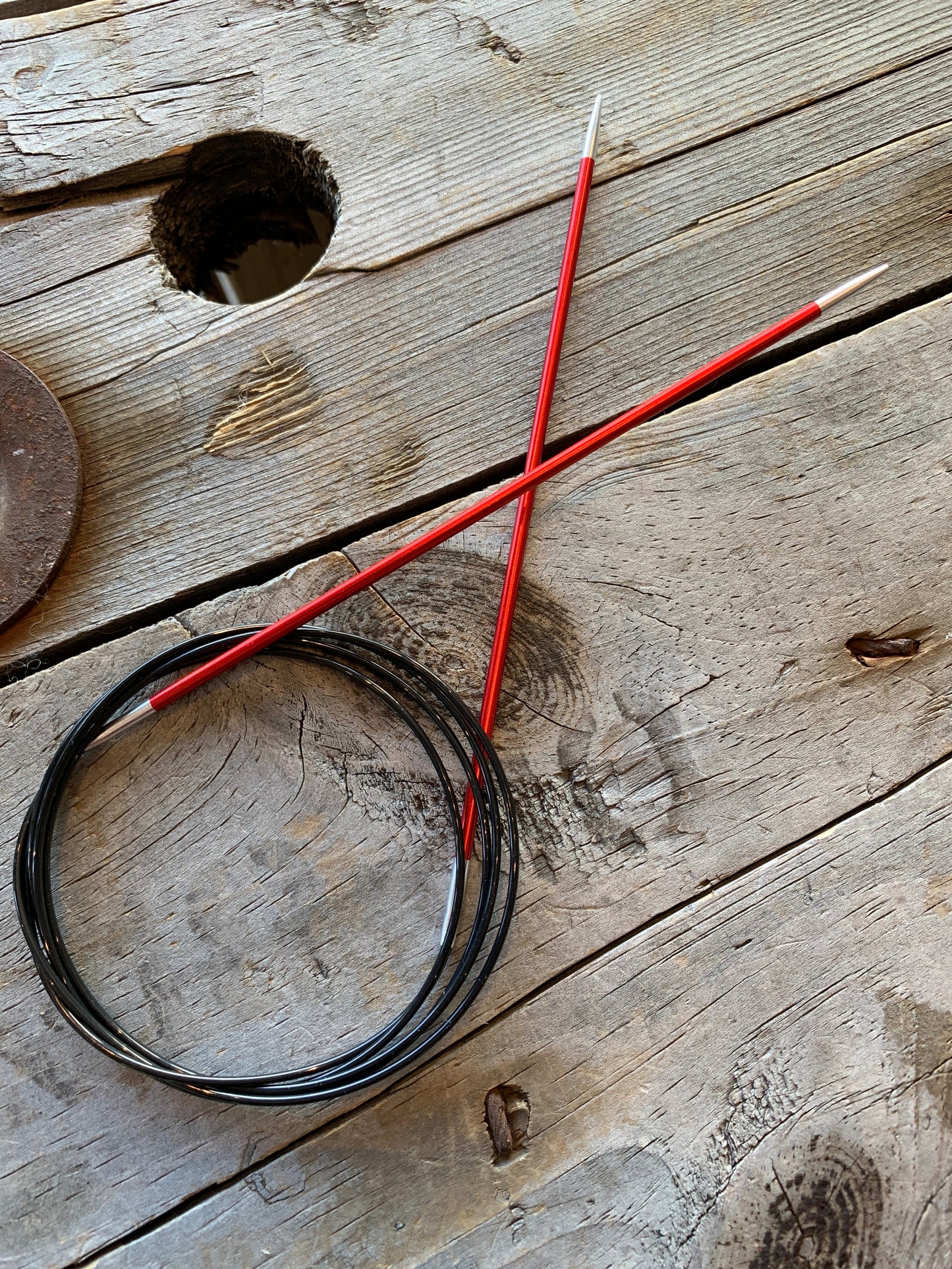 Knitter’s Pride - ZING - aiguilles circulaires fixes 47" en aluminium/ aluminum fixed circular