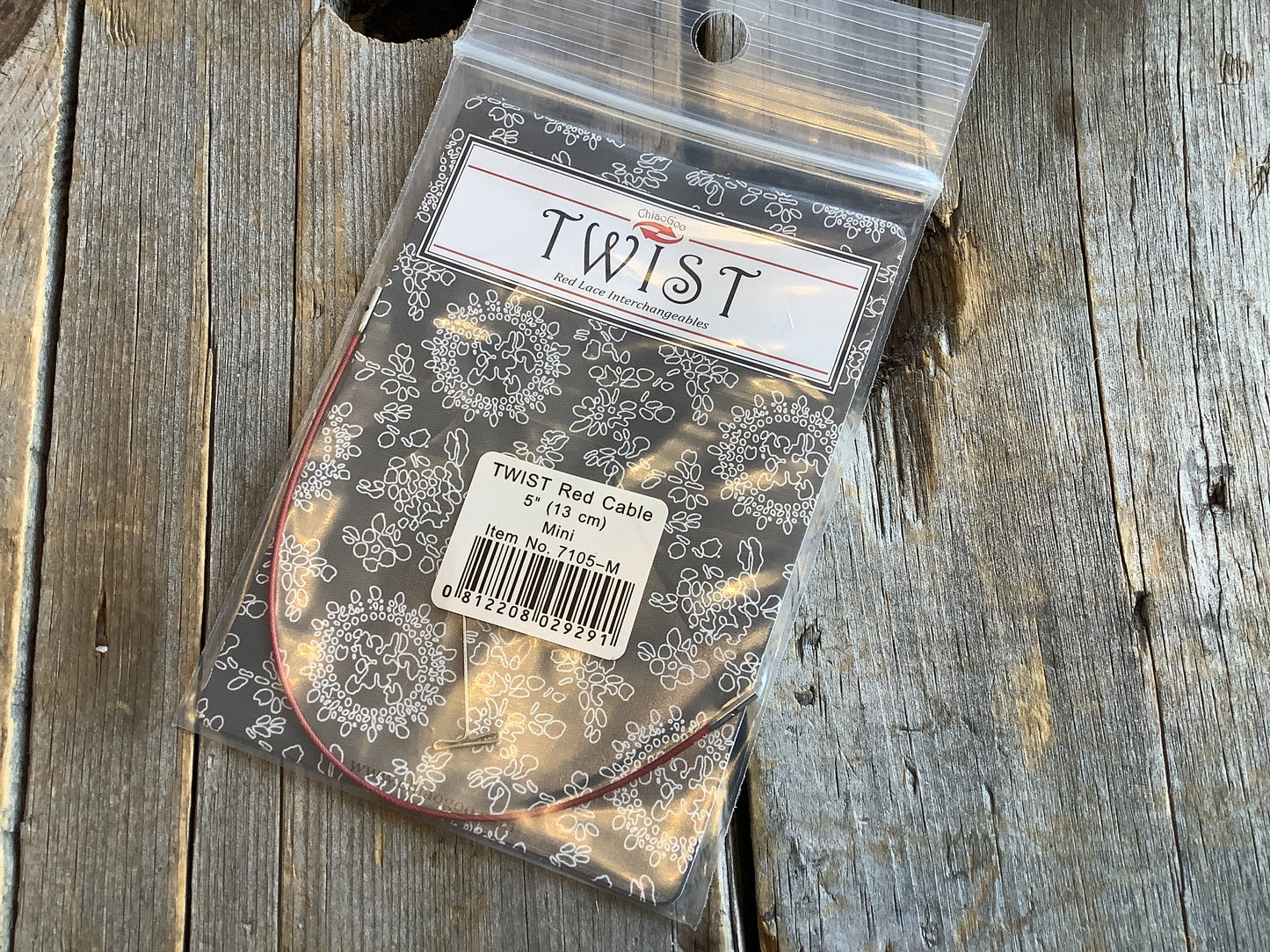 Câbles pour aiguilles circulaires interchangeables CHIAOGOO TWIST Red lace circular needles cables