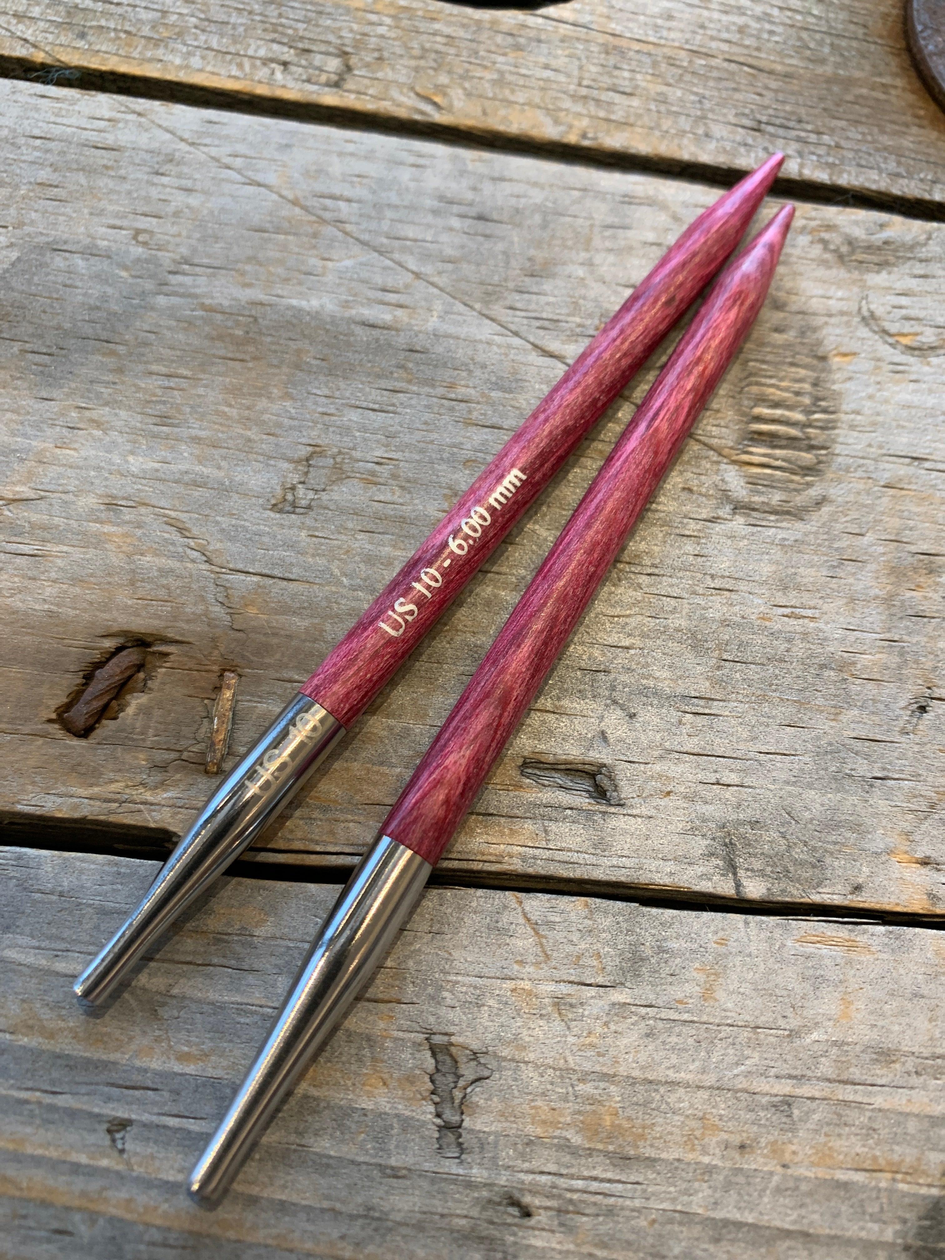 Knitter’s Pride Dreamz pointes d’aiguilles circulaires interchangeables en bois / Interchangeable needle tips, wood